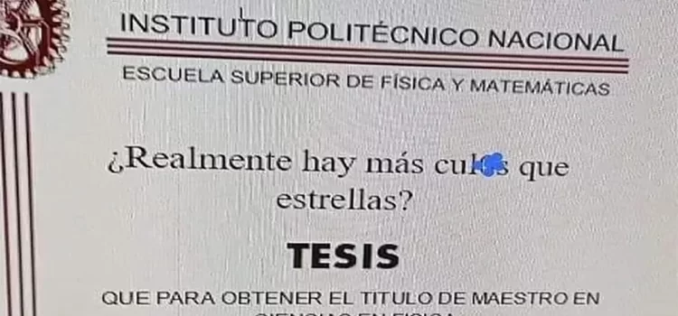 Con su tesis, estudiante del IPN busca resolver milenaria incógnita Con su tesis, estudiante del IPN busca resolver milenaria incógnita