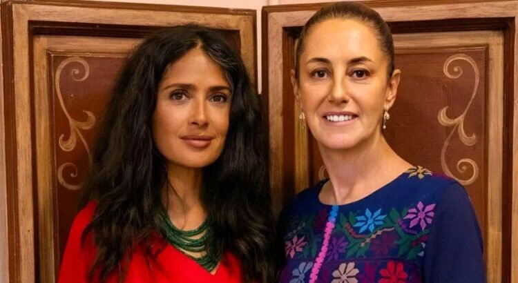 Salma Hayek pide a Sheinbaum impulsar la industria cinematográfica en México
